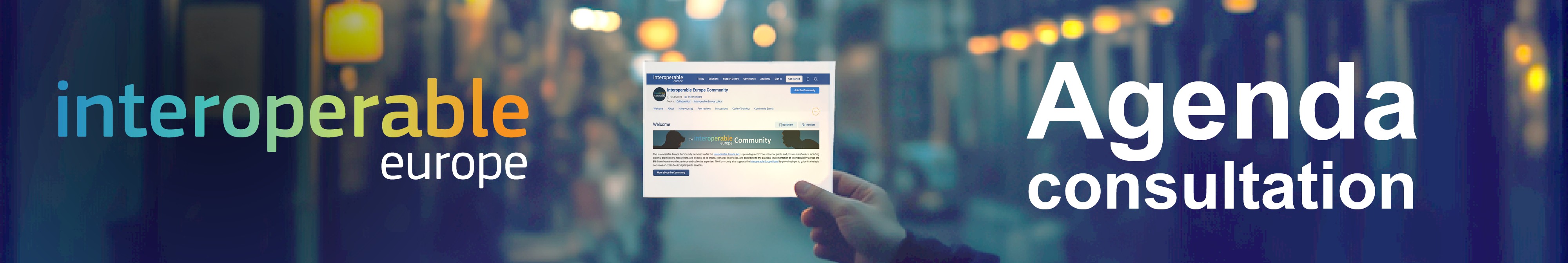Interoperable Europe Agenda consultation