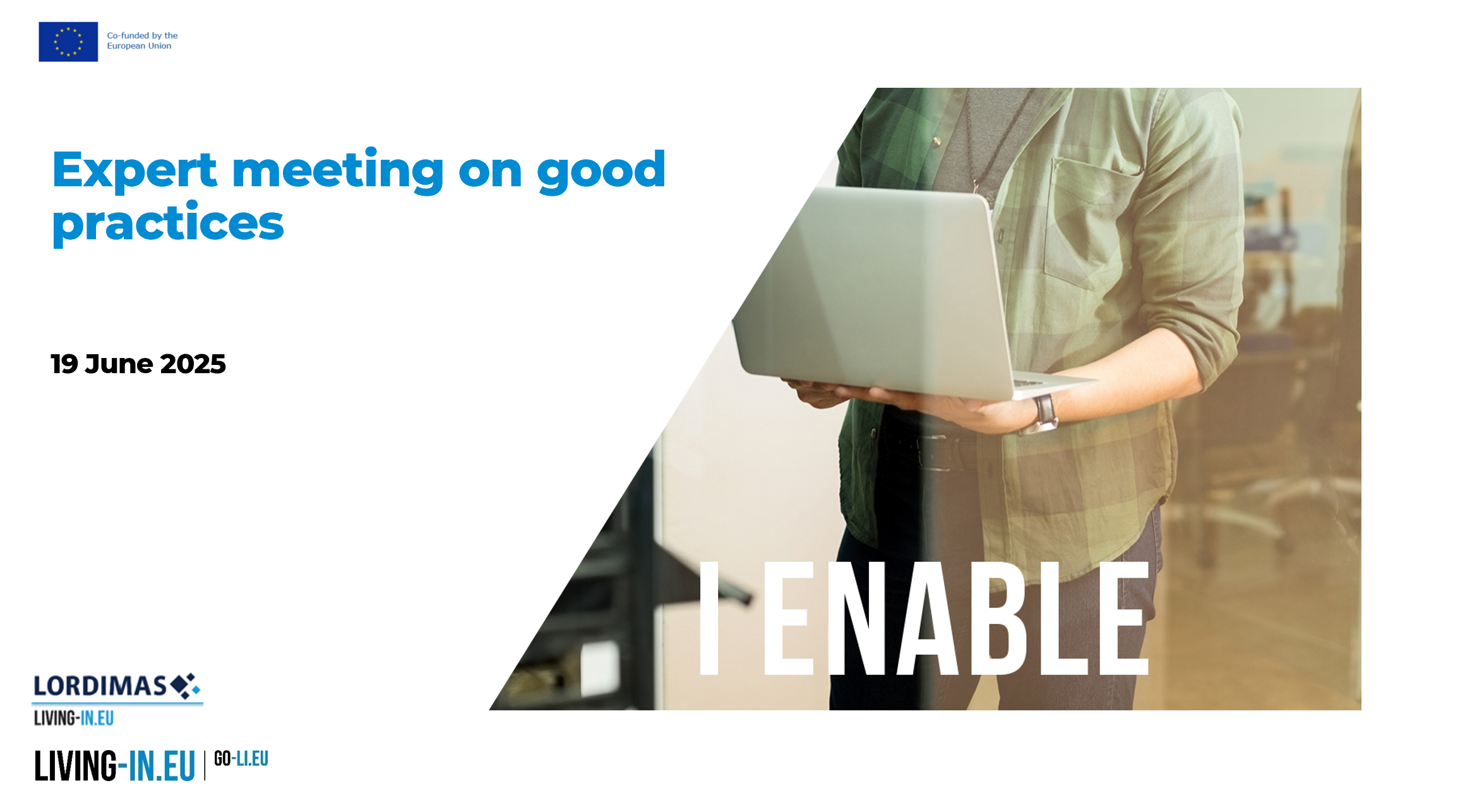 First slide for LORDIMAS Presentation for meeting of experts on the 19th of June 2025