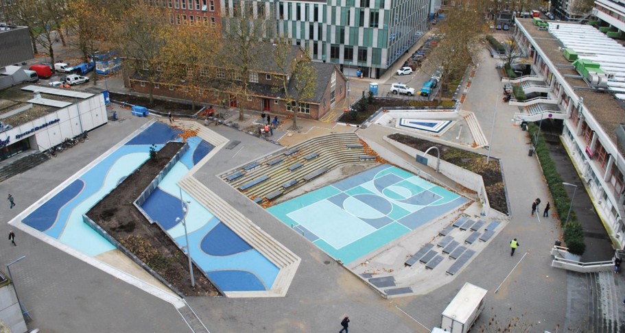 Water plaza in Rotterdam