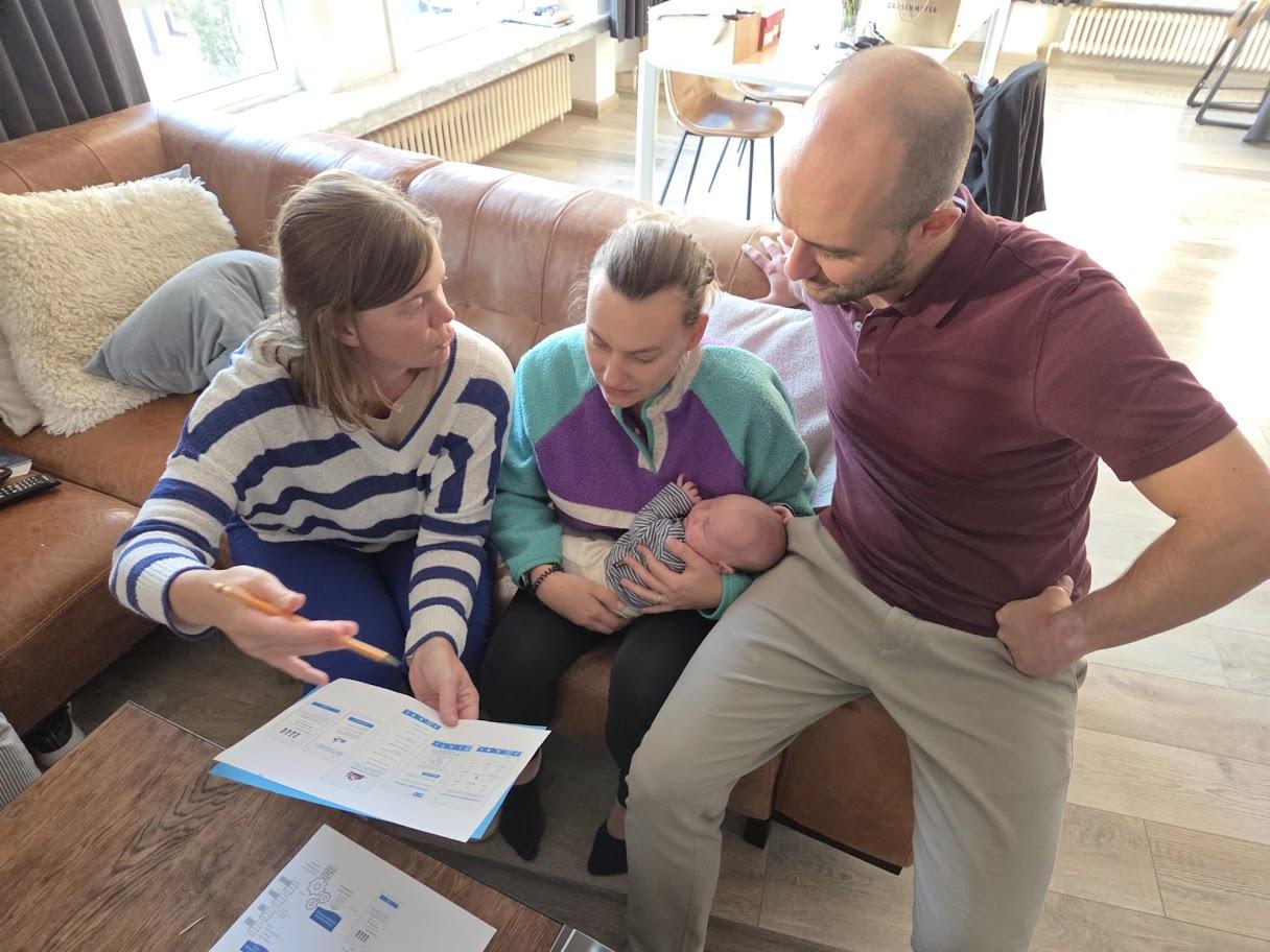 family with a baby