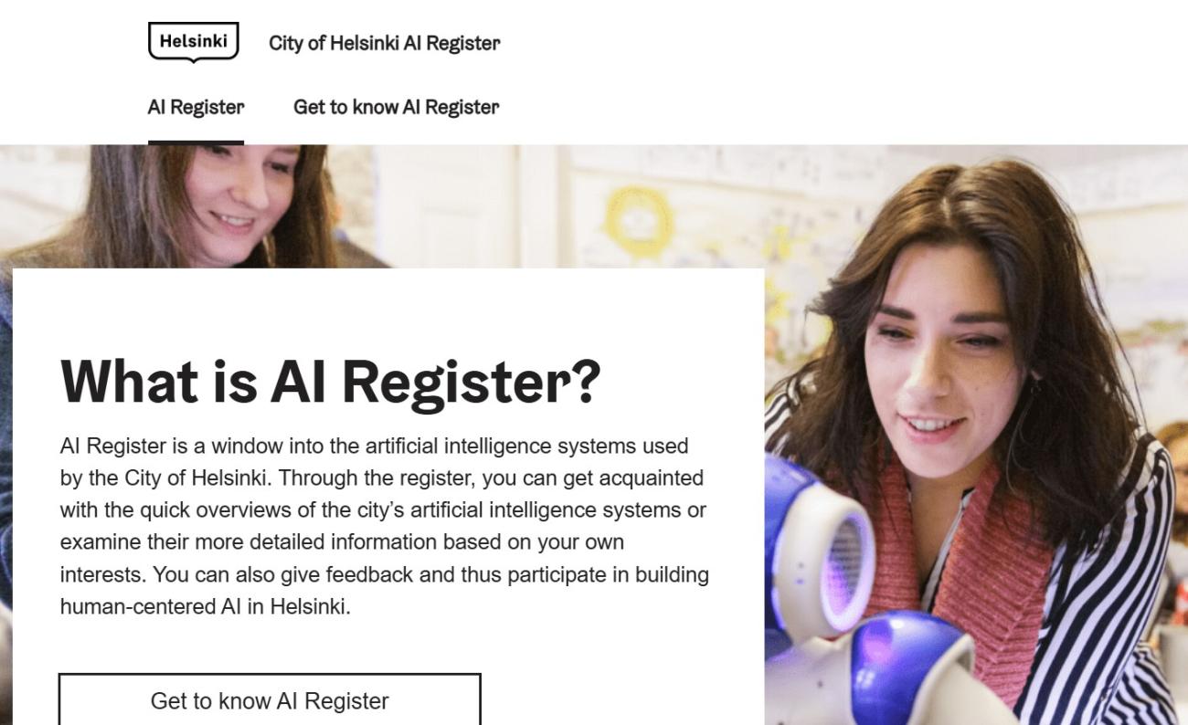 Helsinki AI register