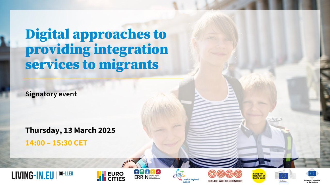 Webinar: Digital approaches to providing integration services to migrants